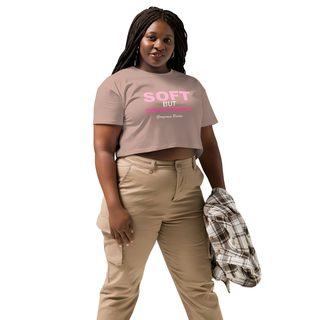 Gorgeous Baddie Soft But Dangerous Crop Top Front