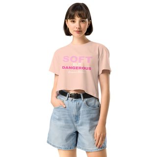 Gorgeous Baddie Soft But Dangerous Crop Top Front