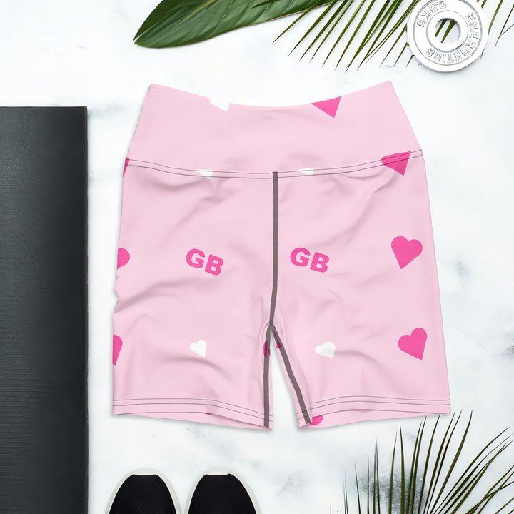 Gorgeous Baddie Hearts Yoga Shorts