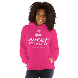 Gorgeous Baddie Sweet On Myself Love Notes Hoodie Front