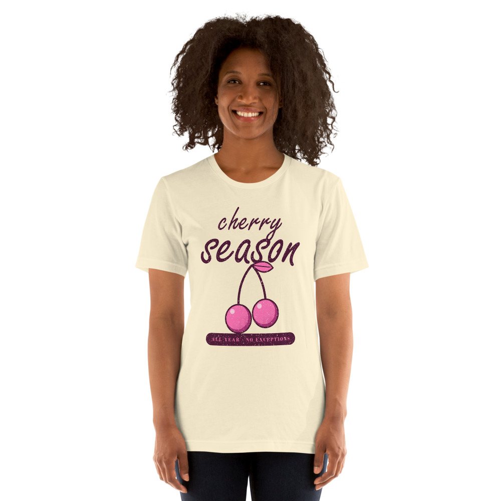 Gorgeous Baddie Cherry Season All Year Boutique Tee White