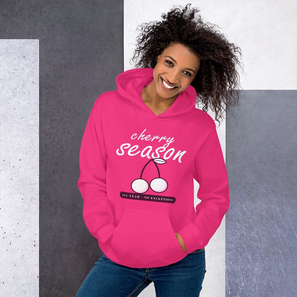 Gorgeous Baddie Cherry Season All Year Boutique Hoodie