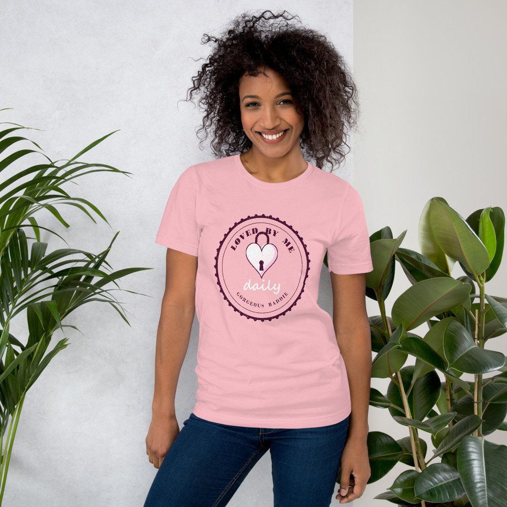 Gorgeous Baddie Loved By Me Daily Boutique Tee Front