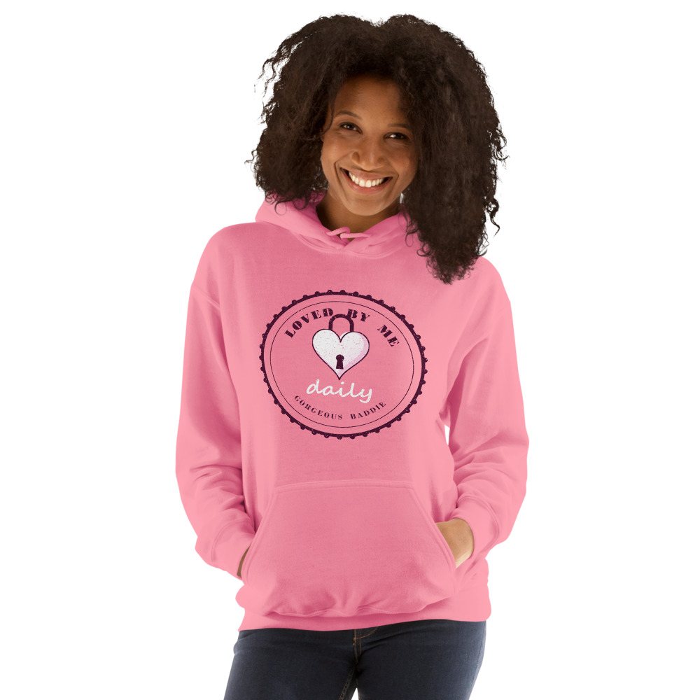 Gorgeous Baddie Loved By Me Daily Boutique Hoodie Front