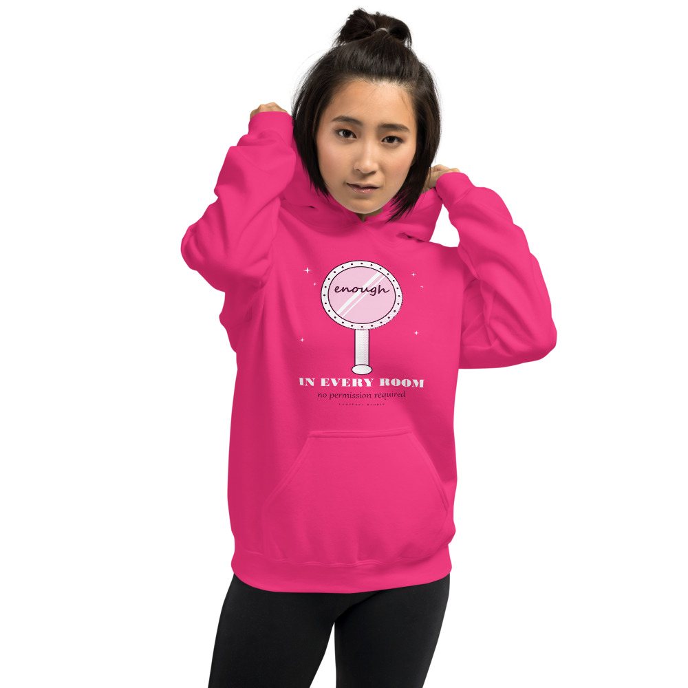 Gorgeous Baddie Enough In Every Room Boutique Hoodie Front