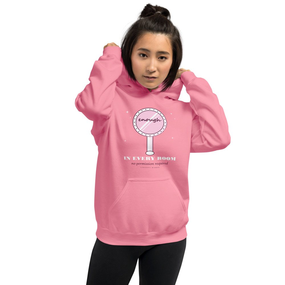Gorgeous Baddie Enough In Every Room Boutique Hoodie Front