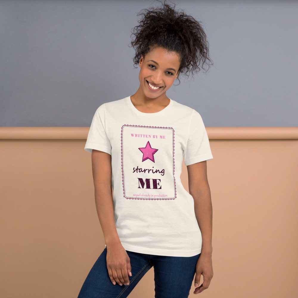 Gorgeous Baddie Written By Me Starring Me Boutique Tee White Front