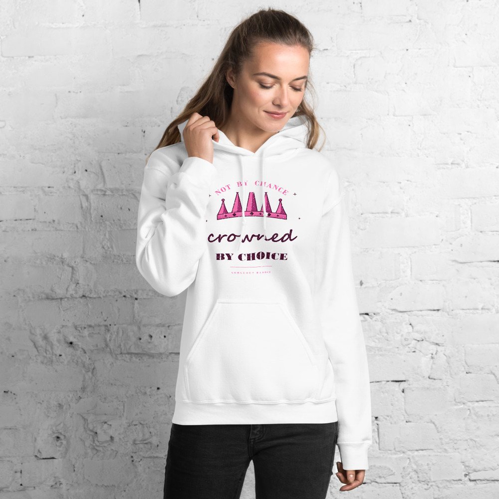 Gorgeous Baddie Crowned By Choice Boutique Hoodie White