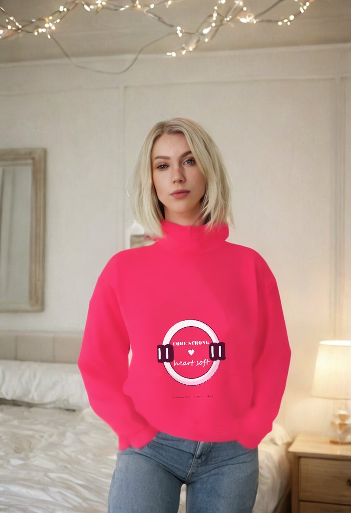 Gorgeous Baddie Core Strong Heart Soft Boutique Hoodie