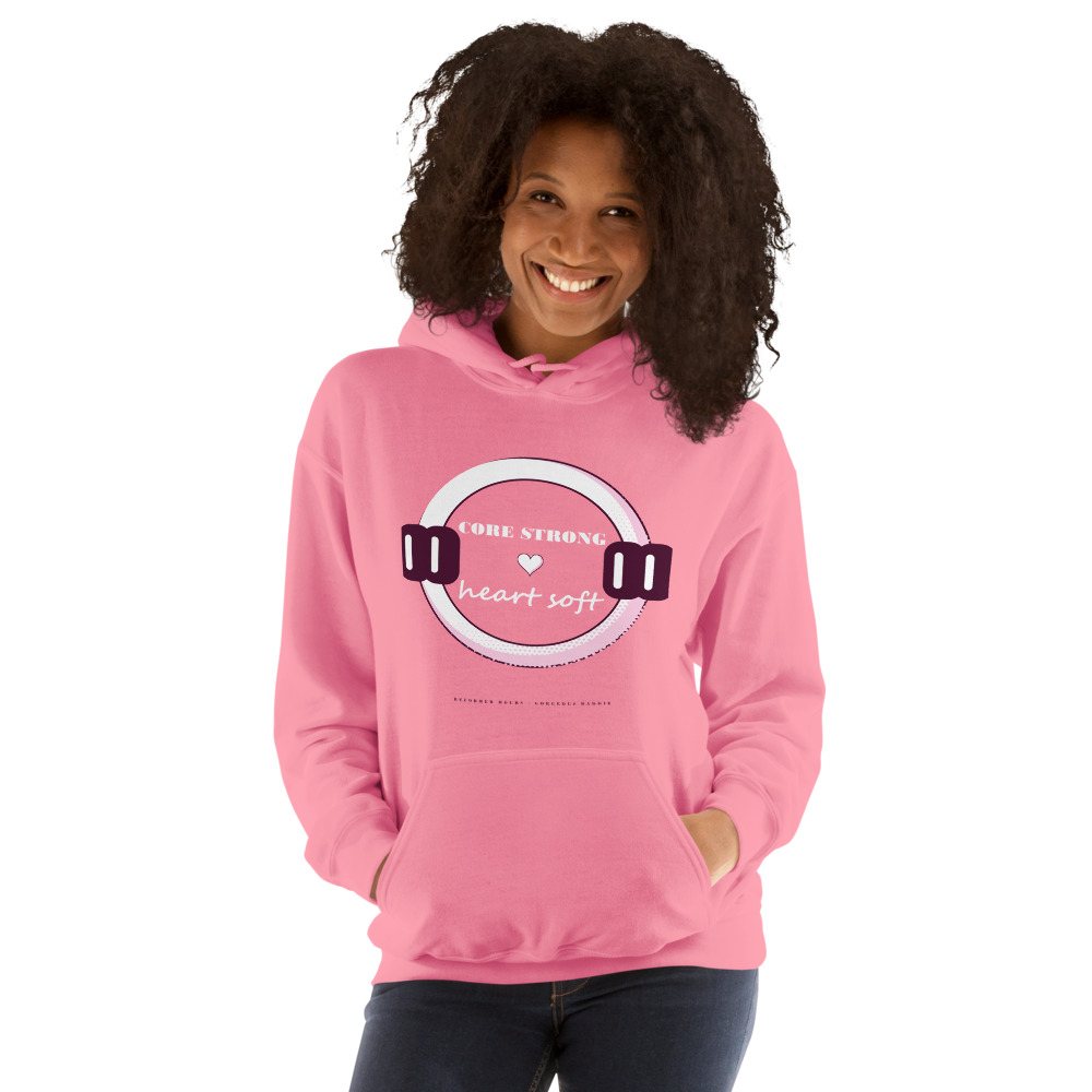 Gorgeous Baddie Core Strong Heart Soft Boutique Hoodie Front