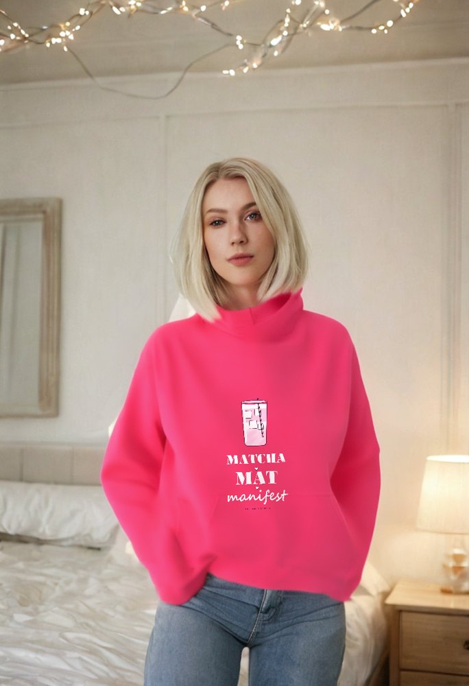 Gorgeous Baddie Matcha Mat Manifest Boutique Hoodie Lifestyle