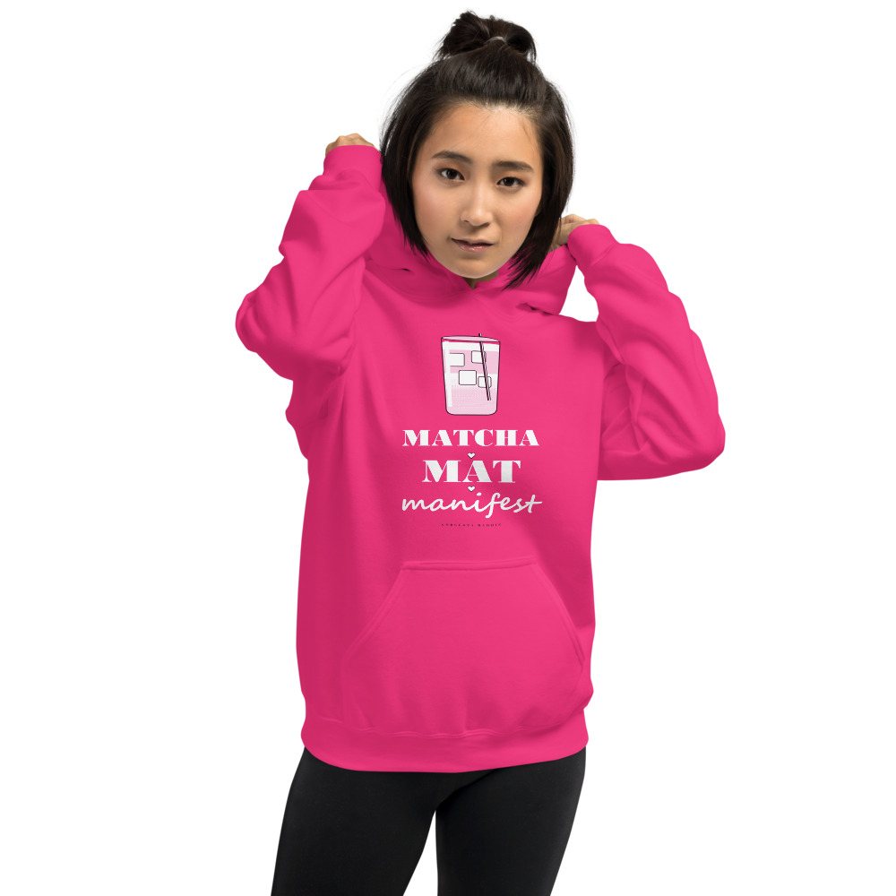 Gorgeous Baddie Matcha Mat Manifest Boutique Hoodie Front