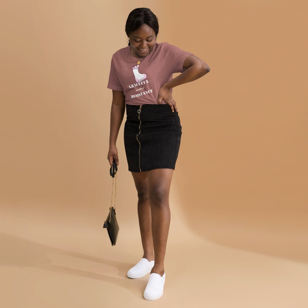 Gorgeous Baddie Graceful Under Resistance Boutique Tee Front