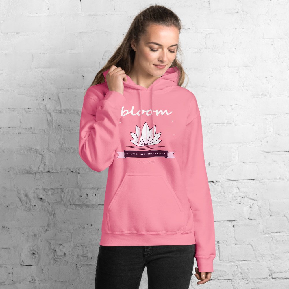 Gorgeous Baddie Stretch Breathe Bloom Boutique Hoodie Front