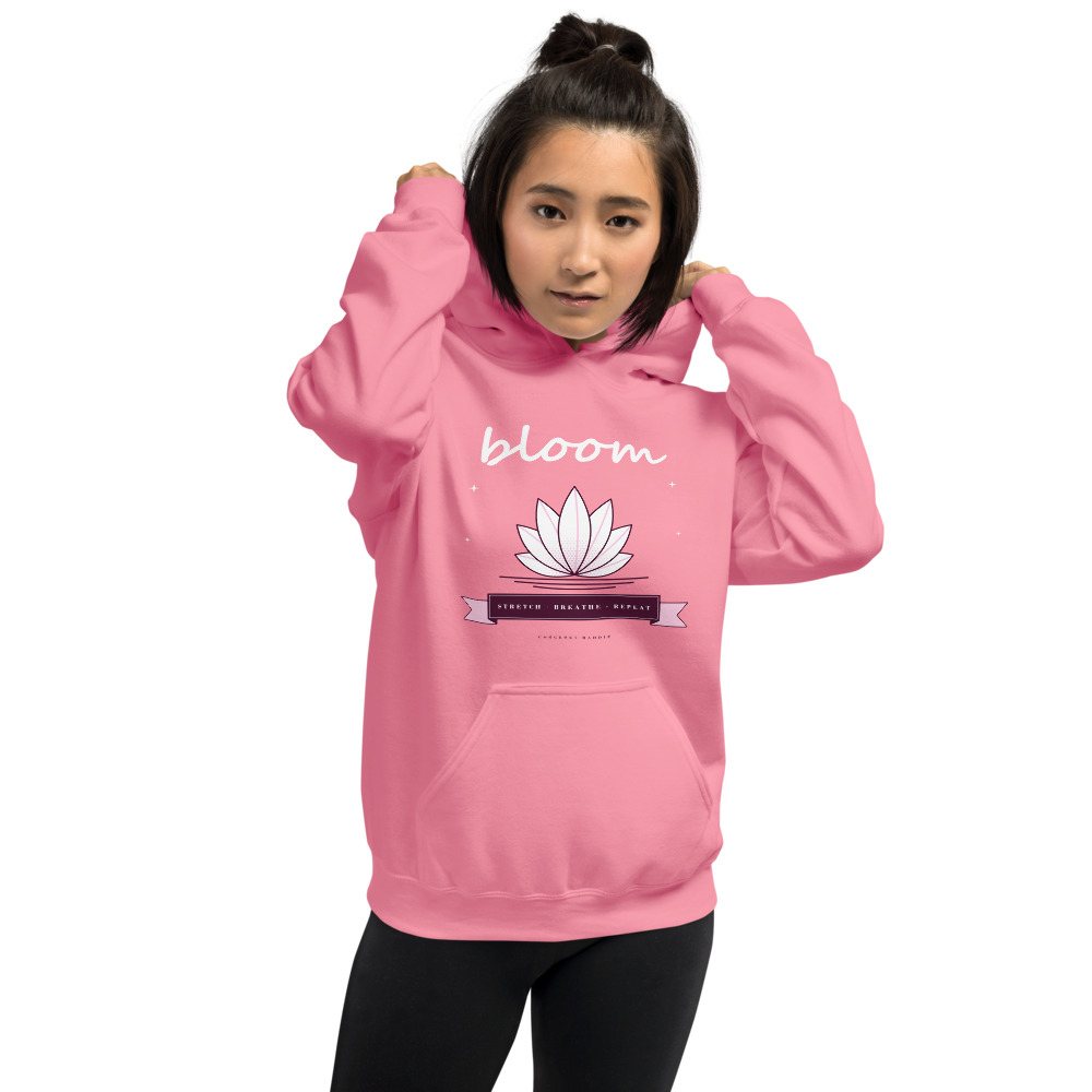 Gorgeous Baddie Stretch Breathe Bloom Boutique Hoodie Front