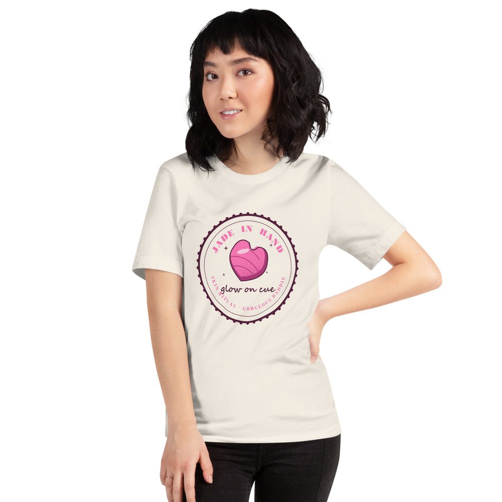 Gorgeous Baddie Jade In Hand Glow Boutique Tee White Front