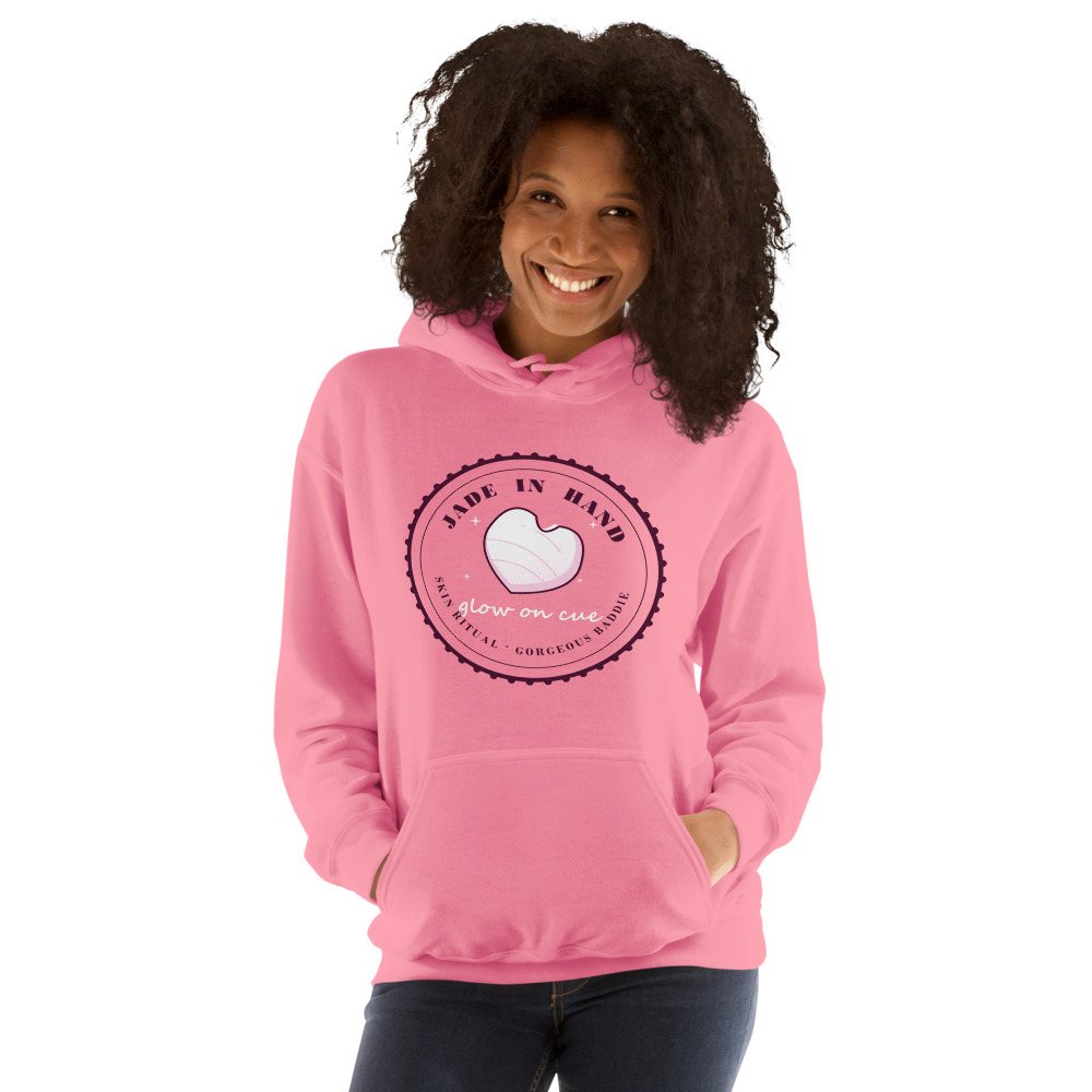 Gorgeous Baddie Jade In Hand Glow Boutique Hoodie Front