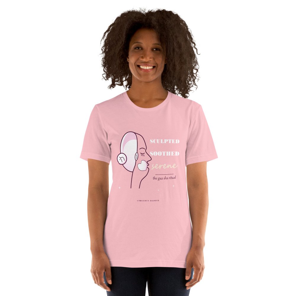Gorgeous Baddie Sculpted Soothed Serene Boutique Tee Front