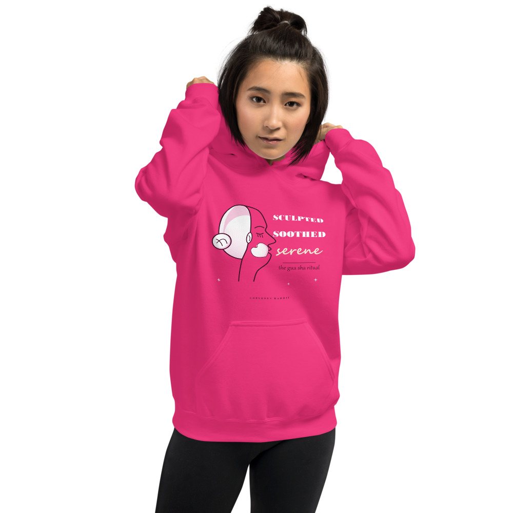 Gorgeous Baddie Sculpted Soothed Serene Boutique Hoodie Front