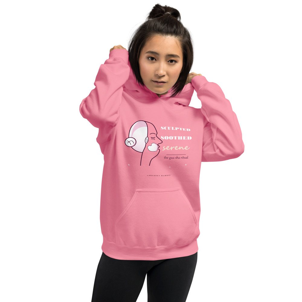 Gorgeous Baddie Sculpted Soothed Serene Boutique Hoodie Front
