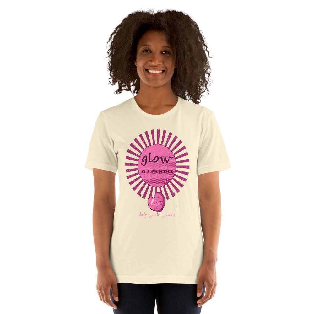 Gorgeous Baddie Glow Is A Practice Boutique Tee White Front