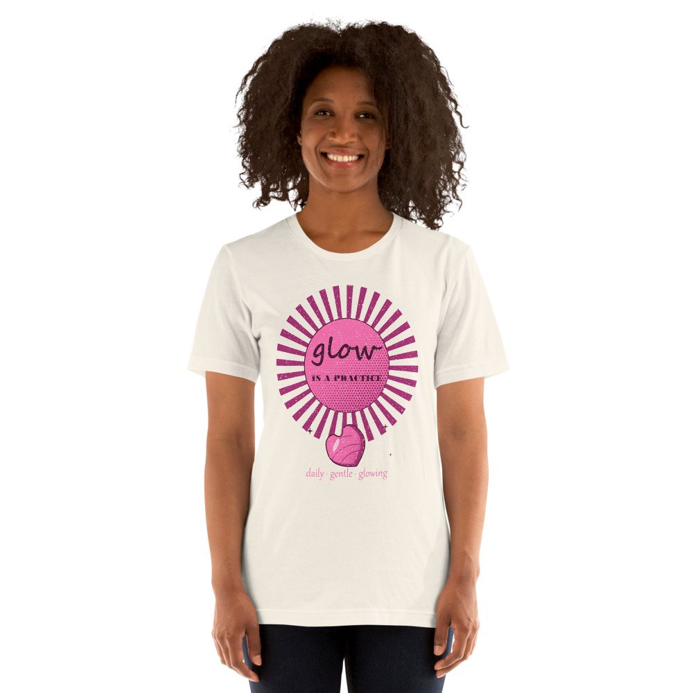Gorgeous Baddie Glow Is A Practice Boutique Tee White Front