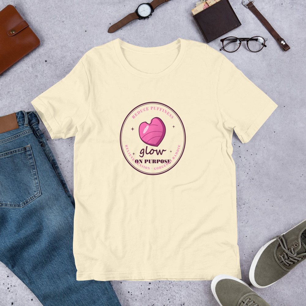 Gorgeous Baddie Glow On Purpose Tee Front
