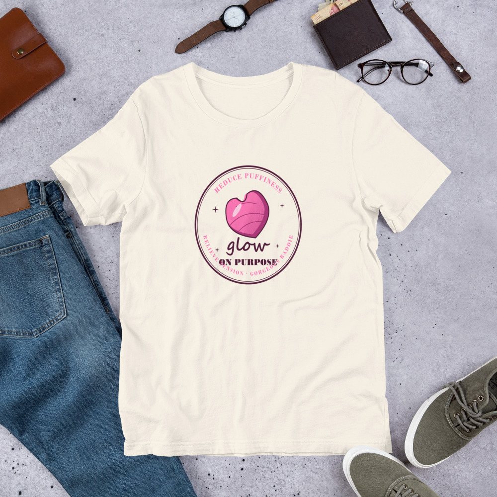 Gorgeous Baddie Glow On Purpose Tee Front