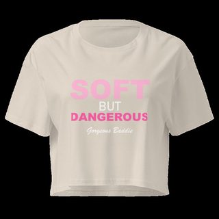Gorgeous Baddie Soft But Dangerous Crop Top Bone