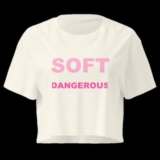 Gorgeous Baddie Soft But Dangerous Crop Top Natural