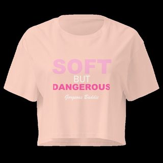 Gorgeous Baddie Soft But Dangerous Crop Top Pale Pink