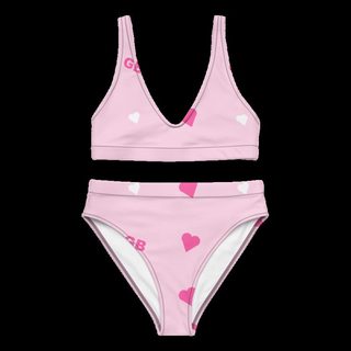 Gorgeous Baddie Hearts Bikini White