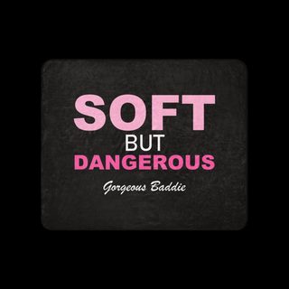 Gorgeous Baddie Soft But Dangerous Sherpa Blanket Tan