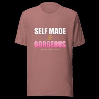 Gorgeous Baddie Self Made Tee Heather Mauve