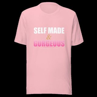 Gorgeous Baddie Self Made Tee Pink