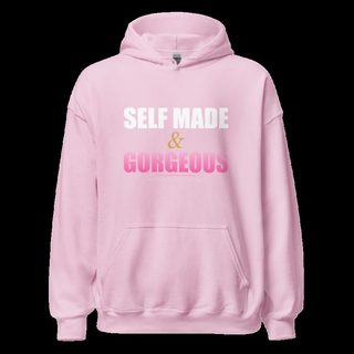Gorgeous Baddie Self Made Hoodie Light Pink
