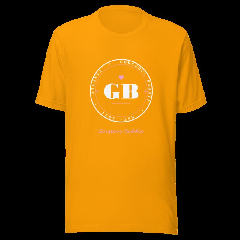 Gorgeous Baddie GB Crest Lux Tee Gold