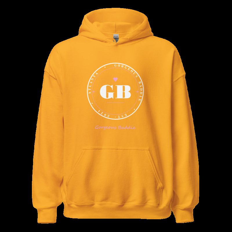 Gorgeous Baddie GB Crest Lux Hoodie Gold