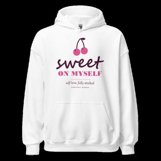 Gorgeous Baddie Sweet On Myself Love Notes Hoodie White White