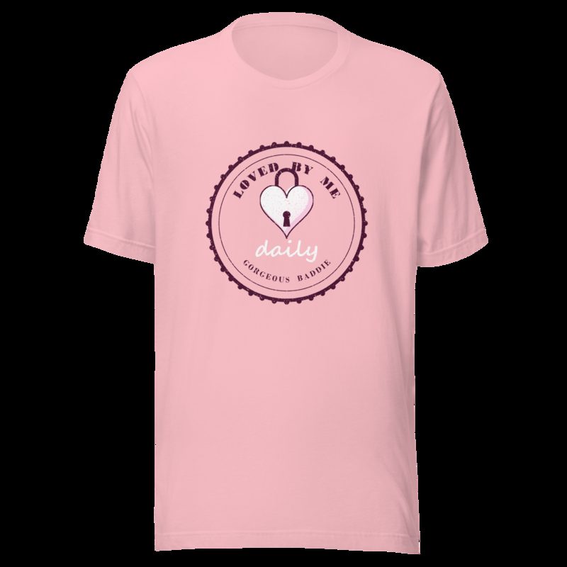 Gorgeous Baddie Loved By Me Daily Boutique Tee Pink