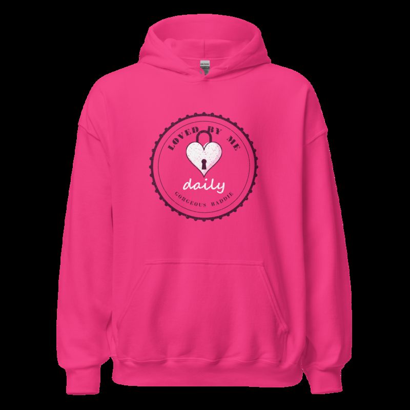 Gorgeous Baddie Loved By Me Daily Boutique Hoodie Heliconia