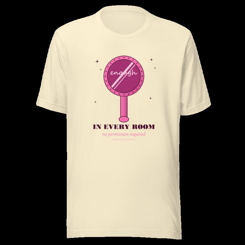 Gorgeous Baddie Enough In Every Room Boutique Tee White Natural