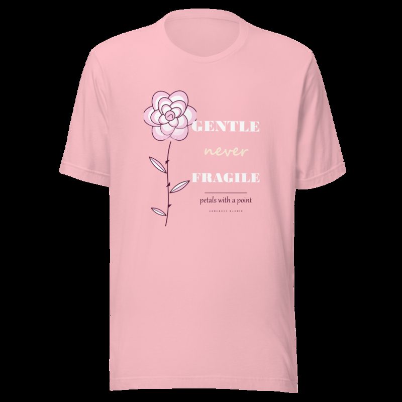 Gorgeous Baddie Gentle Never Fragile Boutique Tee Pink