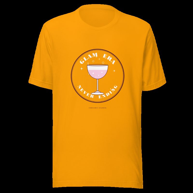 Gorgeous Baddie Glam Era Never Ending Boutique Tee Gold