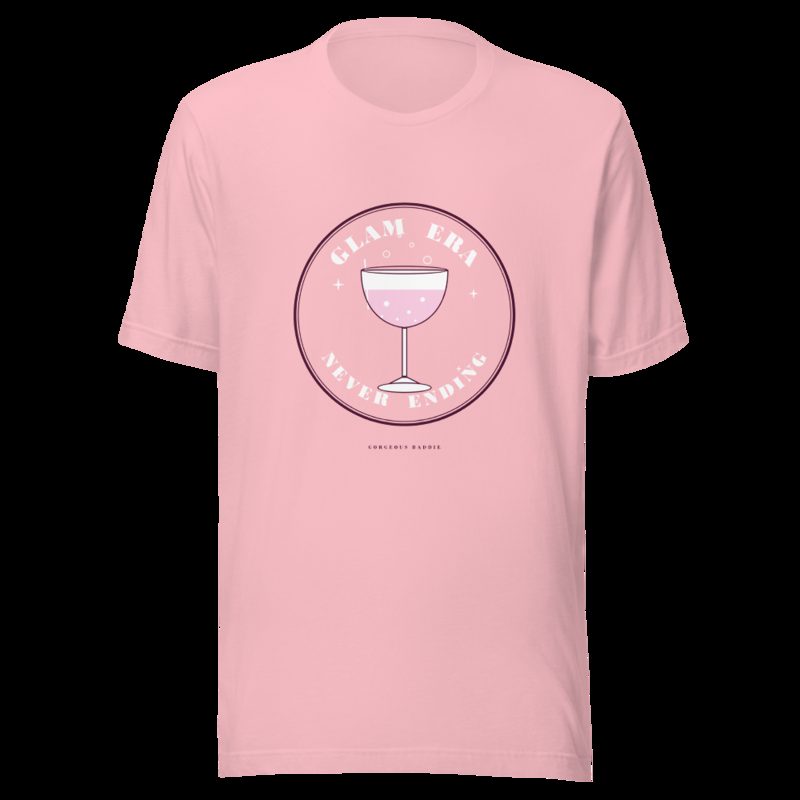 Gorgeous Baddie Glam Era Never Ending Boutique Tee Pink