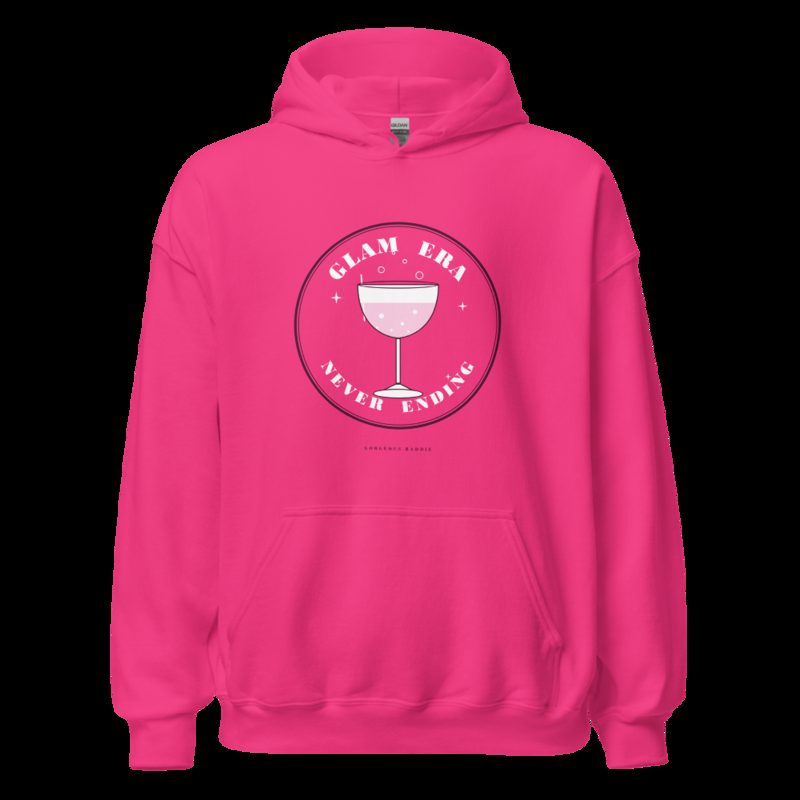 Gorgeous Baddie Glam Era Never Ending Boutique Hoodie Heliconia