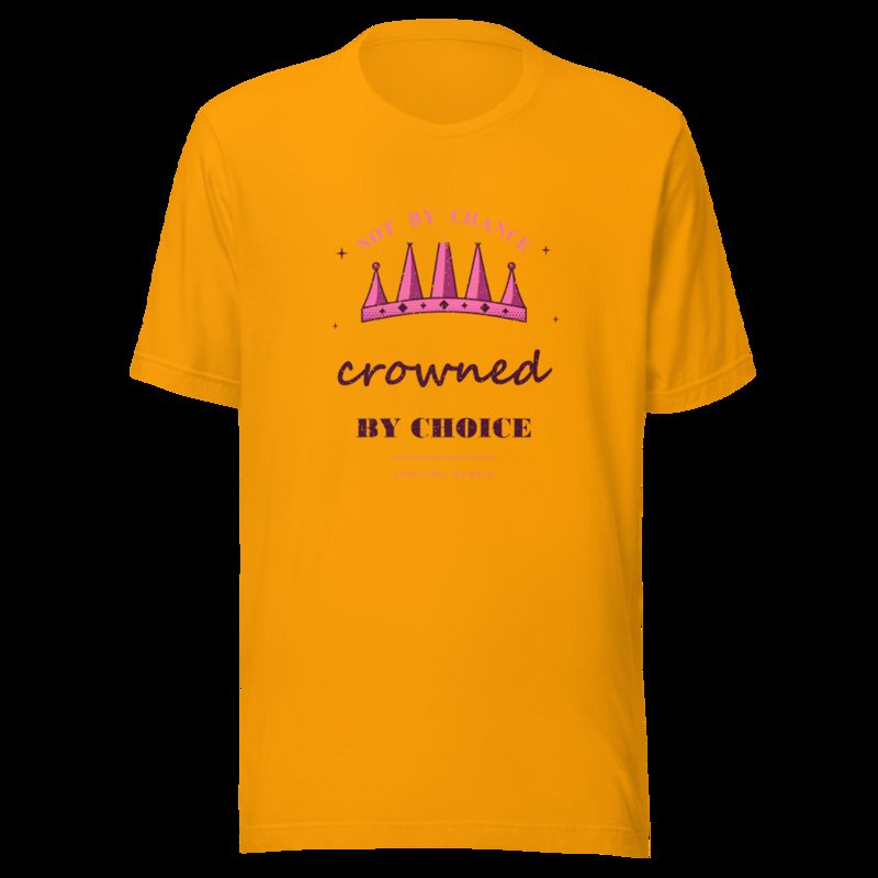 Gorgeous Baddie Crowned By Choice Boutique Tee White Gold