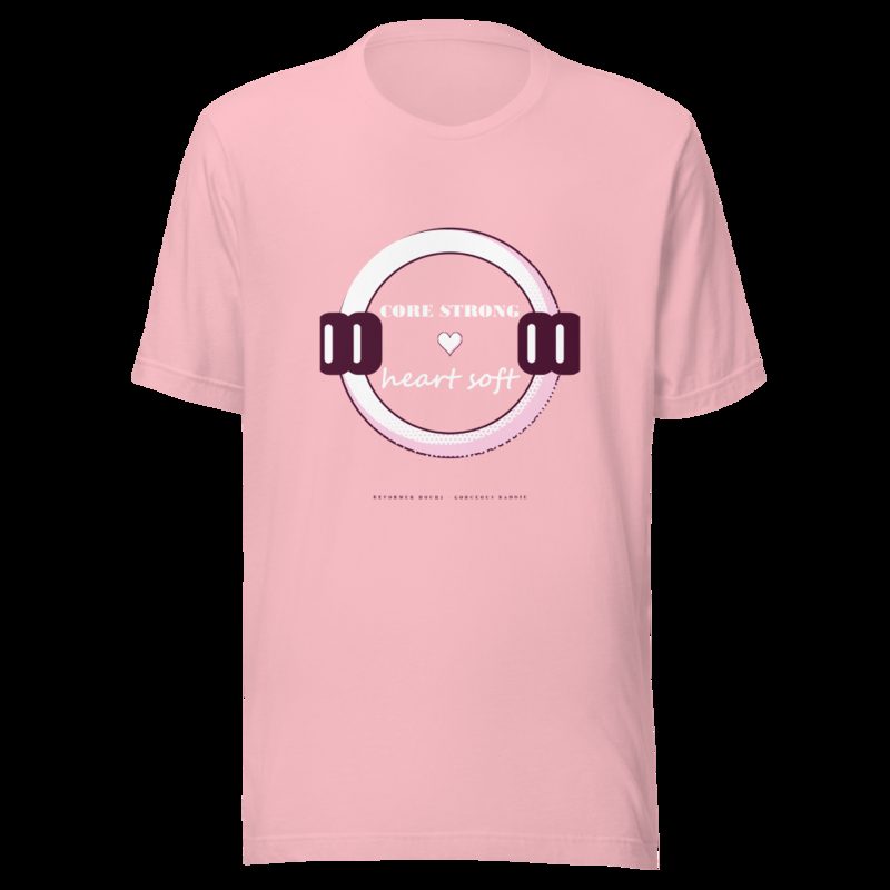 Gorgeous Baddie Core Strong Heart Soft Boutique Tee Pink