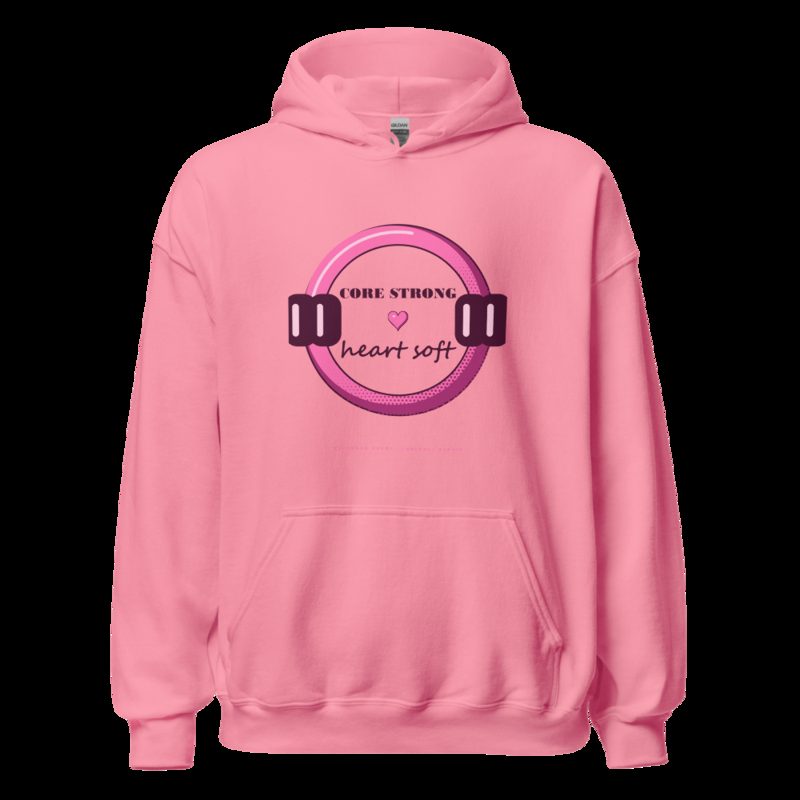 Gorgeous Baddie Core Strong Heart Soft Boutique Hoodie White Azalea
