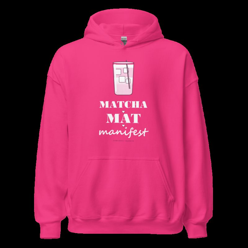 Gorgeous Baddie Matcha Mat Manifest Boutique Hoodie Heliconia